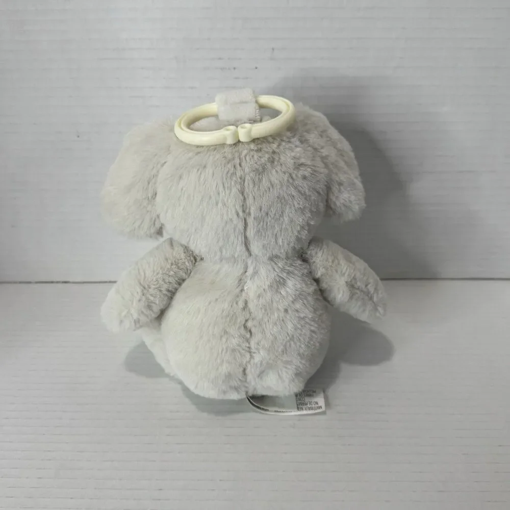 Kellytoy Kelly Baby Gray Elephant Rattle Plush Crinkle Ears Hanging Clip - Picture 7 of 8